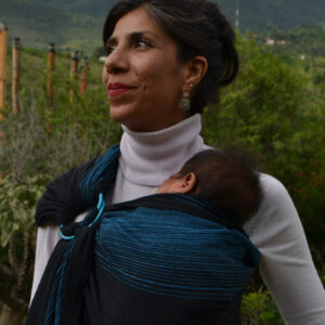 Bandolera de Tafetán Balaj Negro