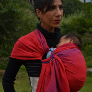 Bandolera de Tafetán Balaj Rojo