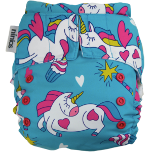 Pañal híbrido premium estampado Unicornios