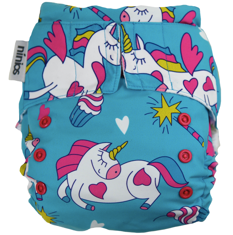 Pañal híbrido premium estampado Unicornios
