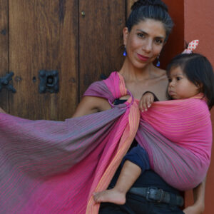 Bandolera de Tafetán Baasa Rosa
