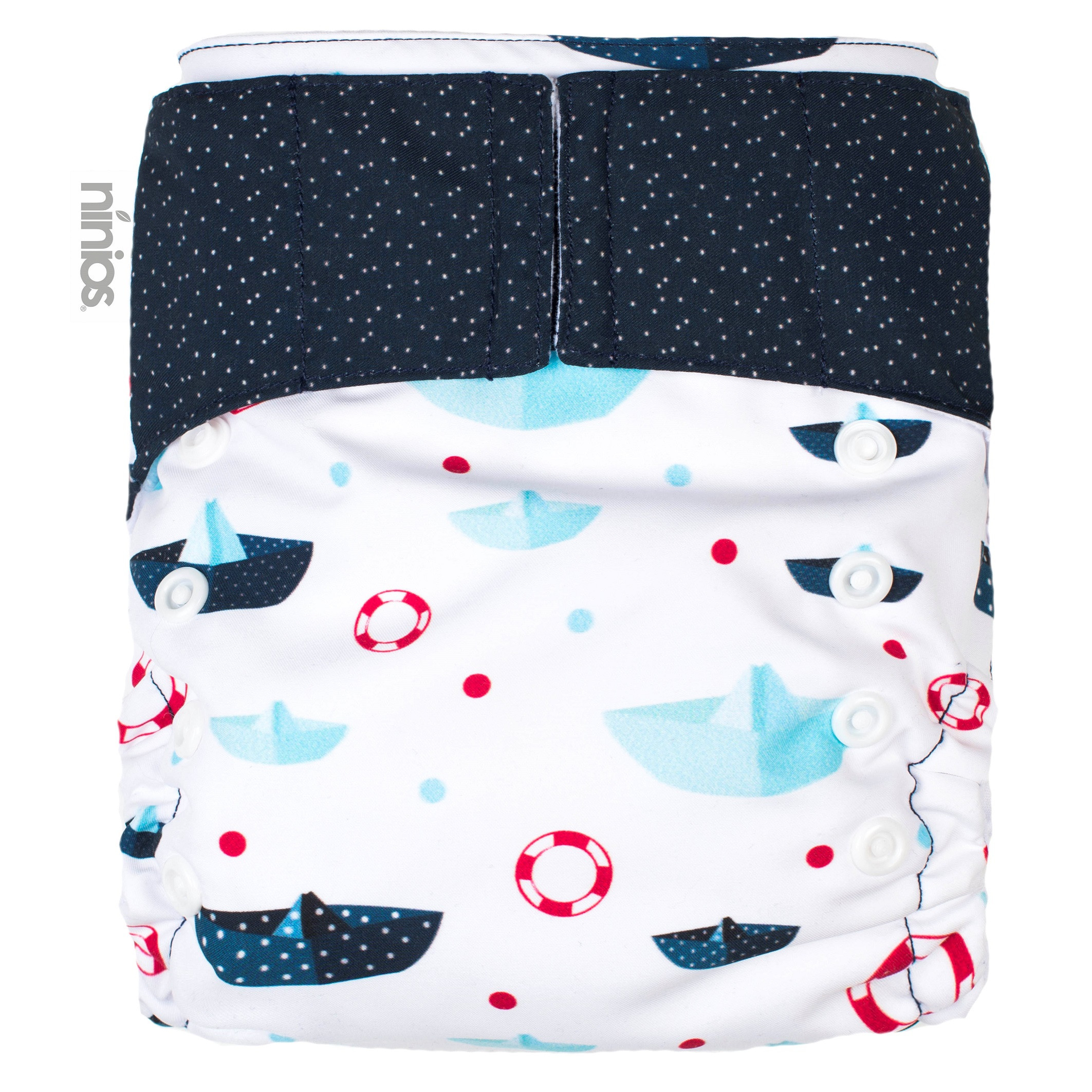 Pañal Estampado Básico Barquitos Origami Unitalla
