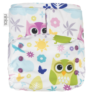 Pañal Estampado Buhitos Pastel Unitalla