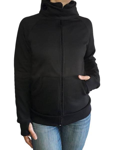 Sudadera de Maternidad, Porteo y Lactancia Negra (Para usarse con sistema de porteo) - Imagen 2