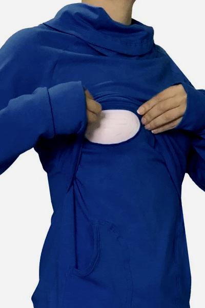 Sudadera de Embarazo y Lactancia Mayte Azul - Imagen 2