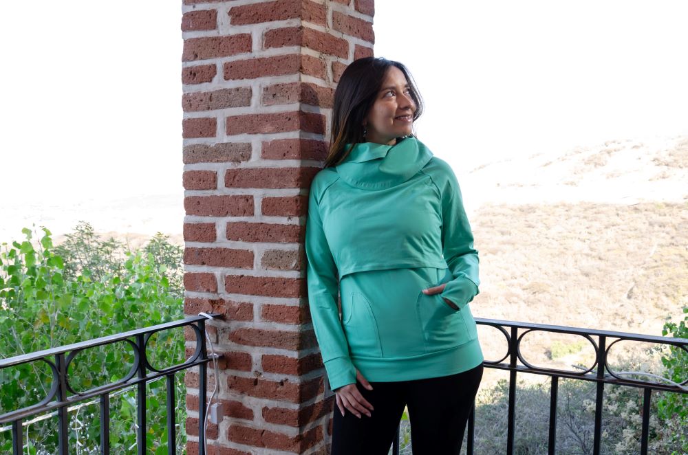 Sudadera de Embarazo y Lactancia Mayte Menta - Imagen 3