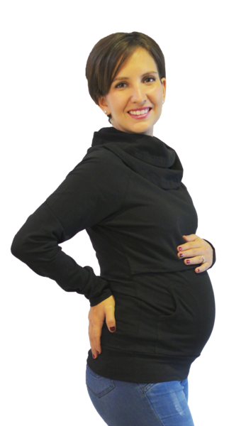 Sudadera de Embarazo y Lactancia Mayte Negro - Imagen 2